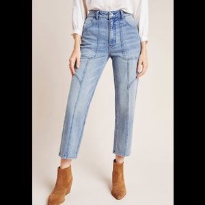 NEW Pilcro High-Rise Seamed Straight Jeans